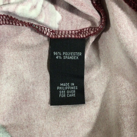 Iz Byer Floral Criss Cross Back Tie Front Long Sleeve Top - Size XS - Picture 8 of 9